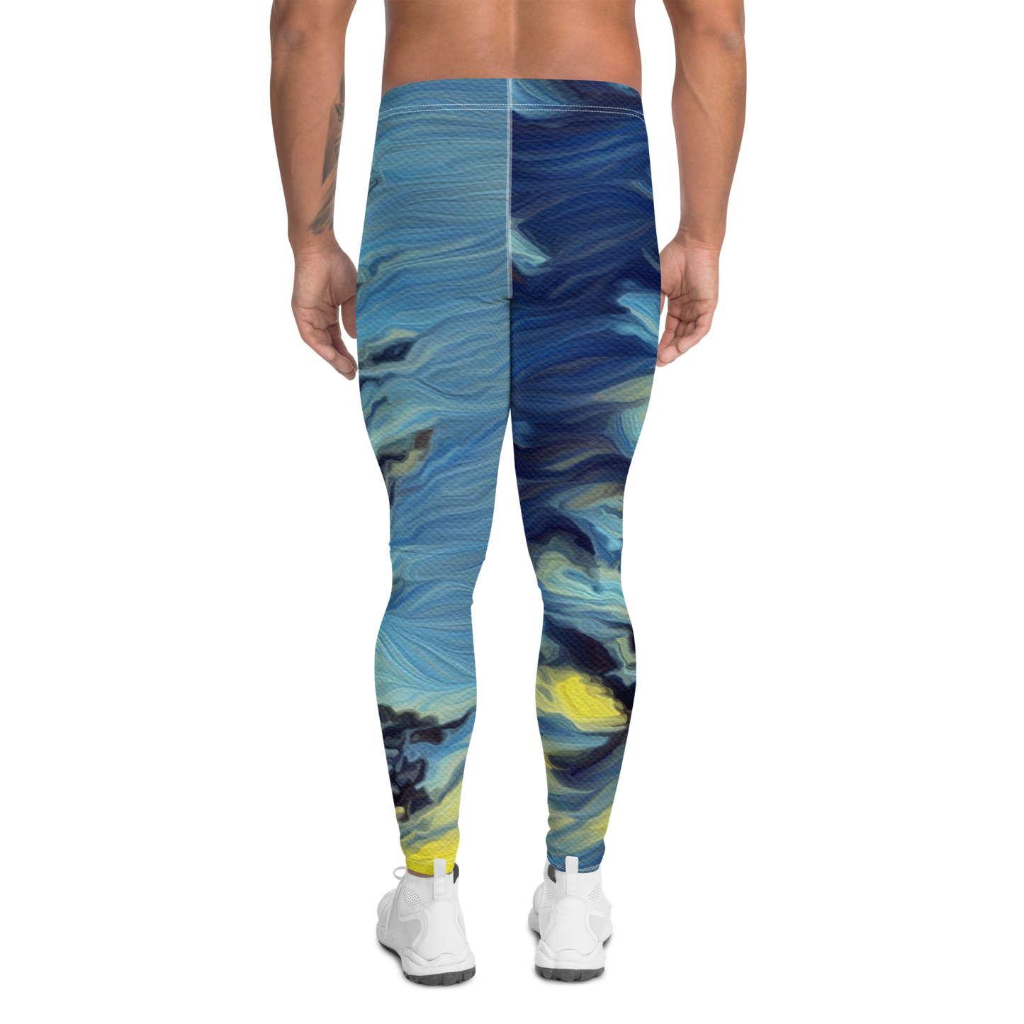 Men's Leggings 'World on the Run 8a/9' artist-authorised edition of original artwork by Enmempin N. Midelobo