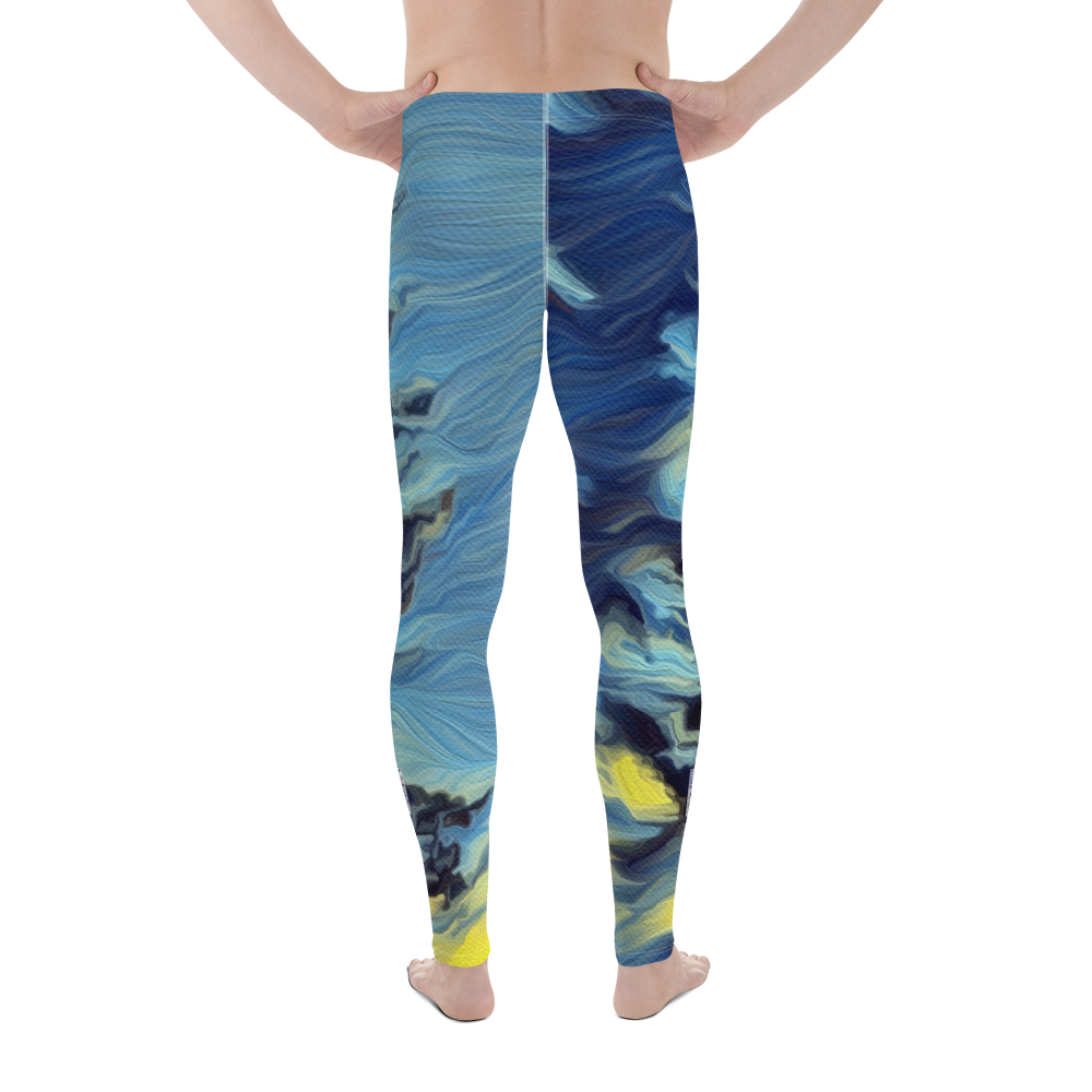 Men's Leggings 'World on the Run 8a/9' artist-authorised edition of original artwork by Enmempin N. Midelobo