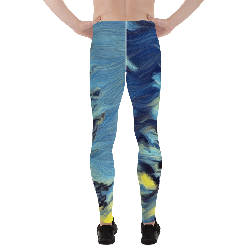 Men's Leggings 'World on the Run 8a/9' artist-authorised edition of original artwork by Enmempin N. Midelobo