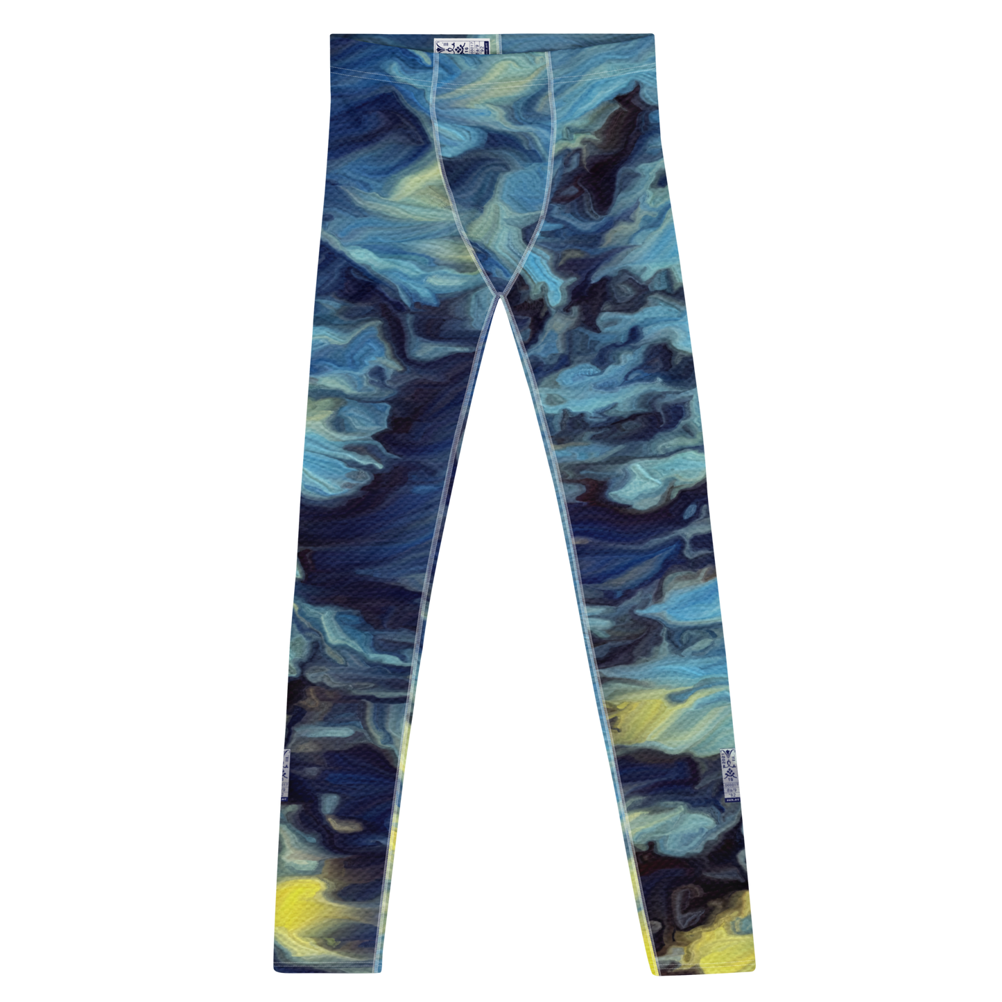 Men's Leggings 'World on the Run 8a/9' artist-authorised edition of original artwork by Enmempin N. Midelobo