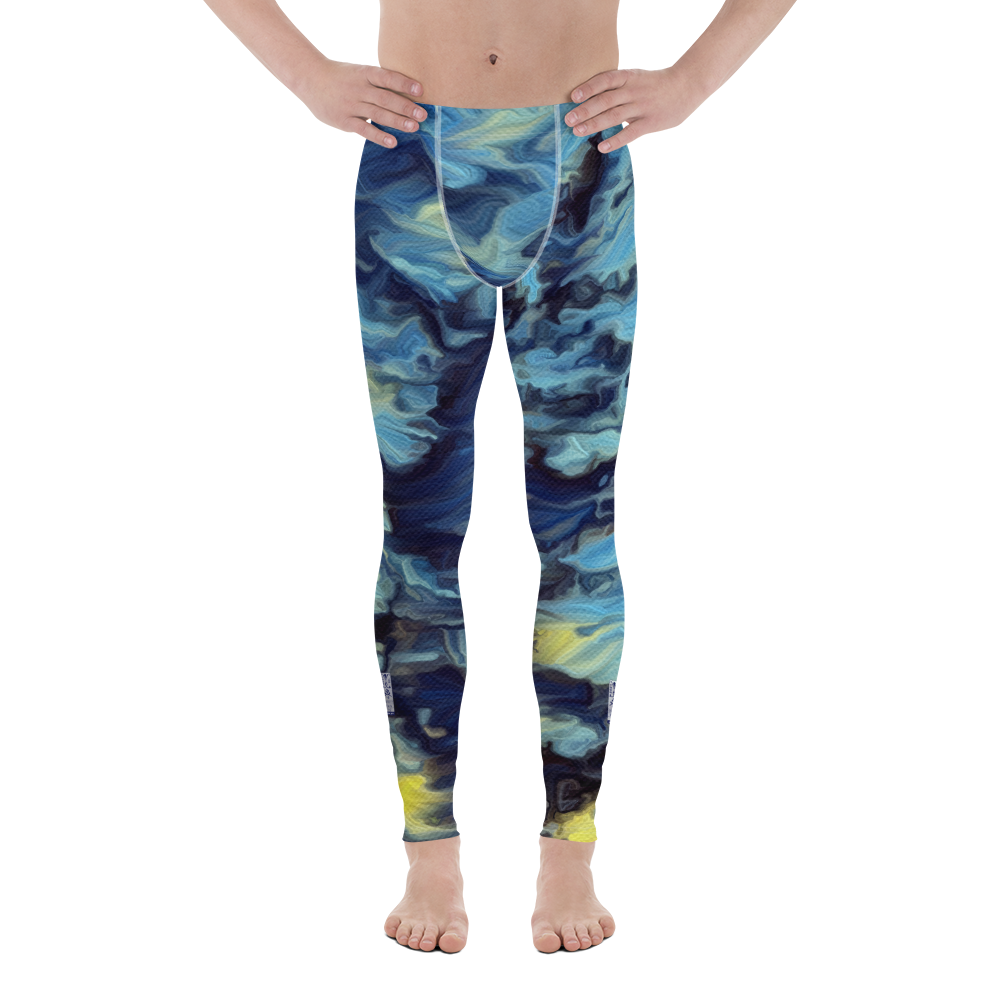 Men's Leggings 'World on the Run 8a/9' artist-authorised edition of original artwork by Enmempin N. Midelobo