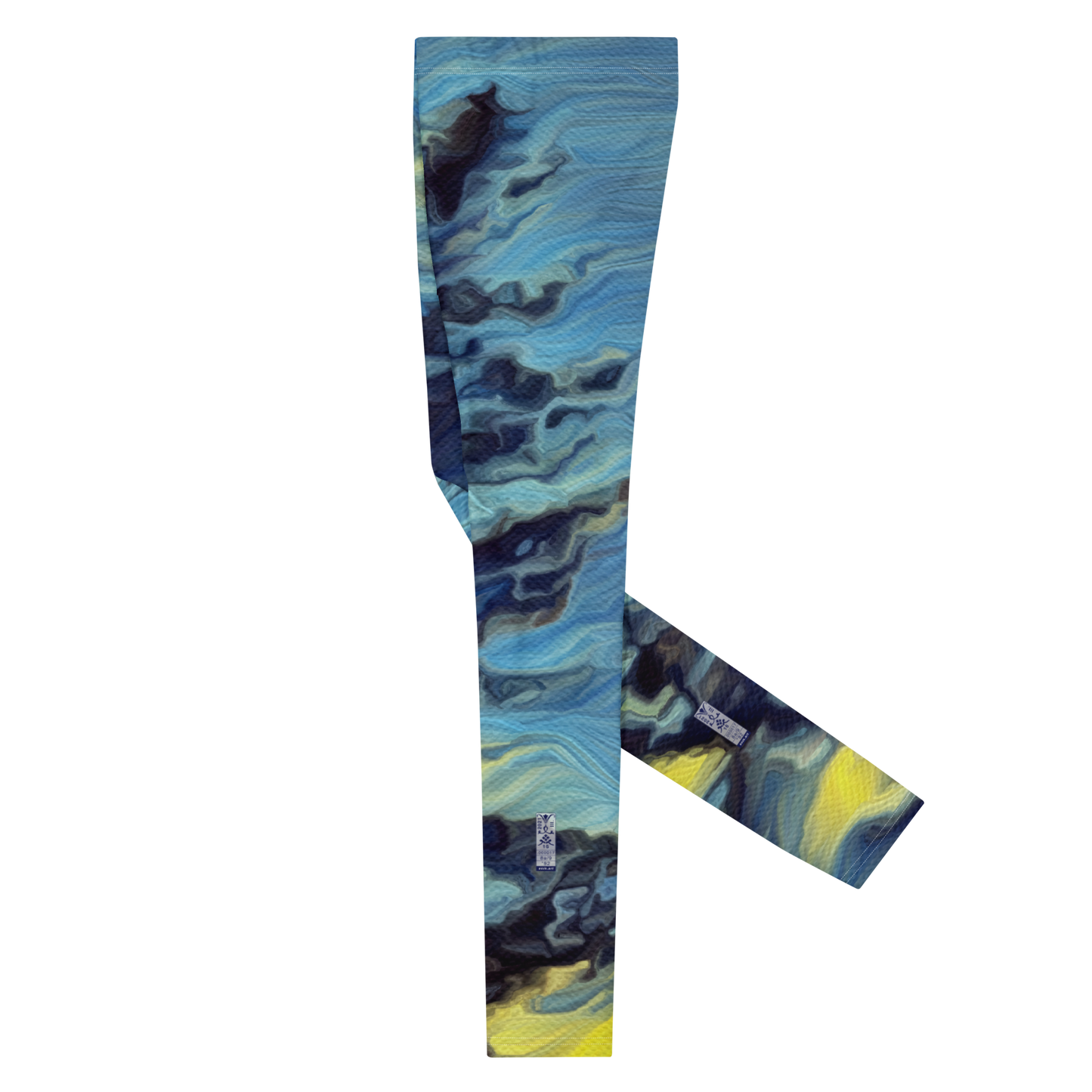 Men's Leggings 'World on the Run 8a/9' artist-authorised edition of original artwork by Enmempin N. Midelobo