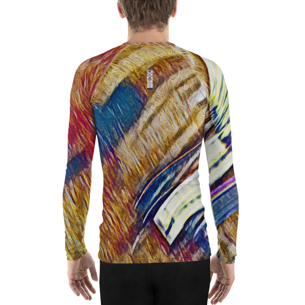 Men's Rash Guard 'Bright Lights in Saigon 1a/7' artist-authorised edition of original artwork by Enmempin N. Midelobo