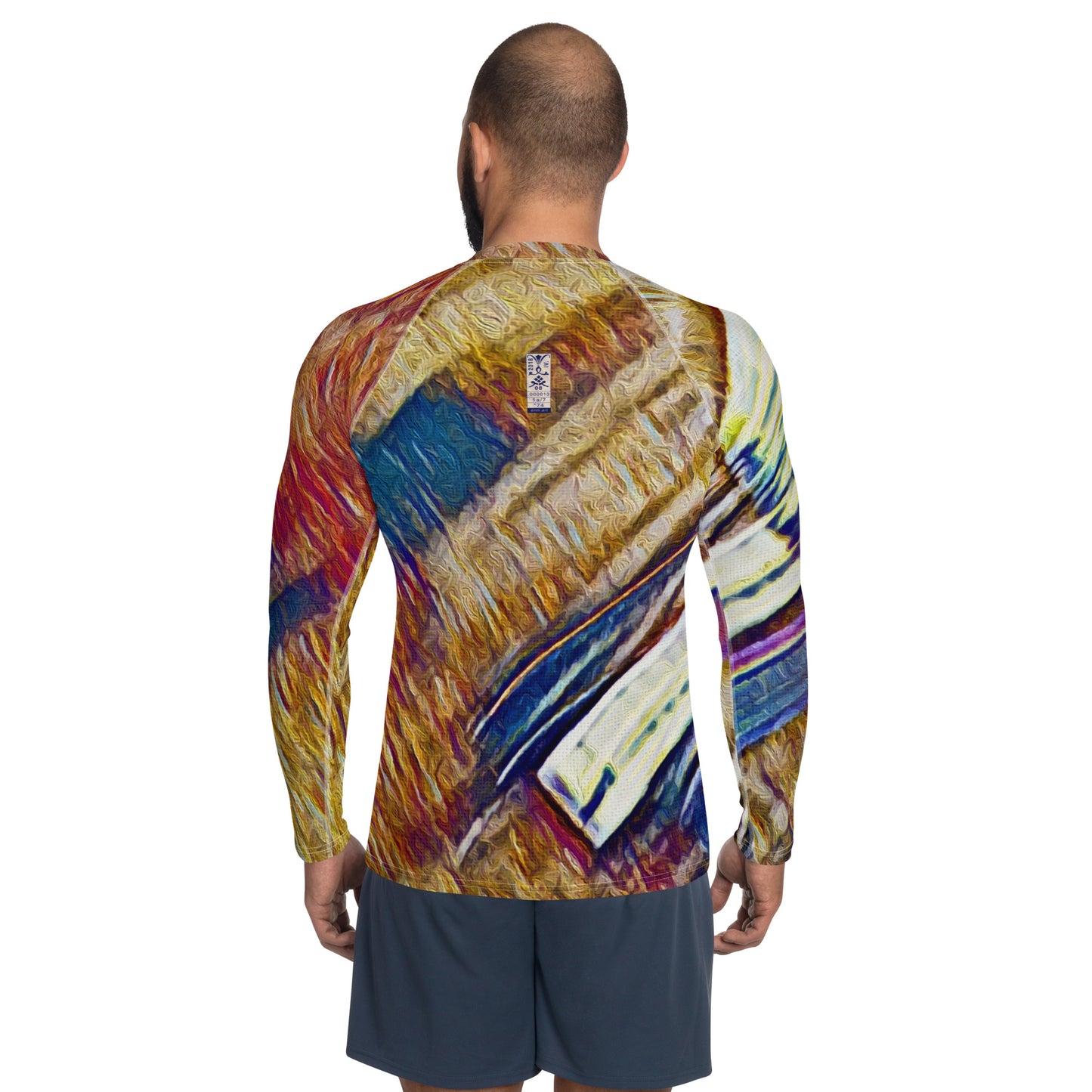 Men's Rash Guard 'Bright Lights in Saigon 1a/7' artist-authorised edition of original artwork by Enmempin N. Midelobo