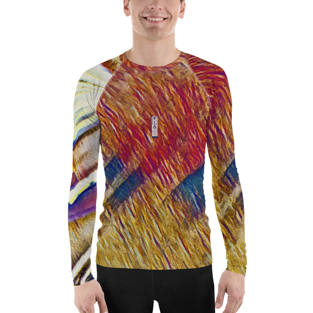 Men's Rash Guard 'Bright Lights in Saigon 1a/7' artist-authorised edition of original artwork by Enmempin N. Midelobo