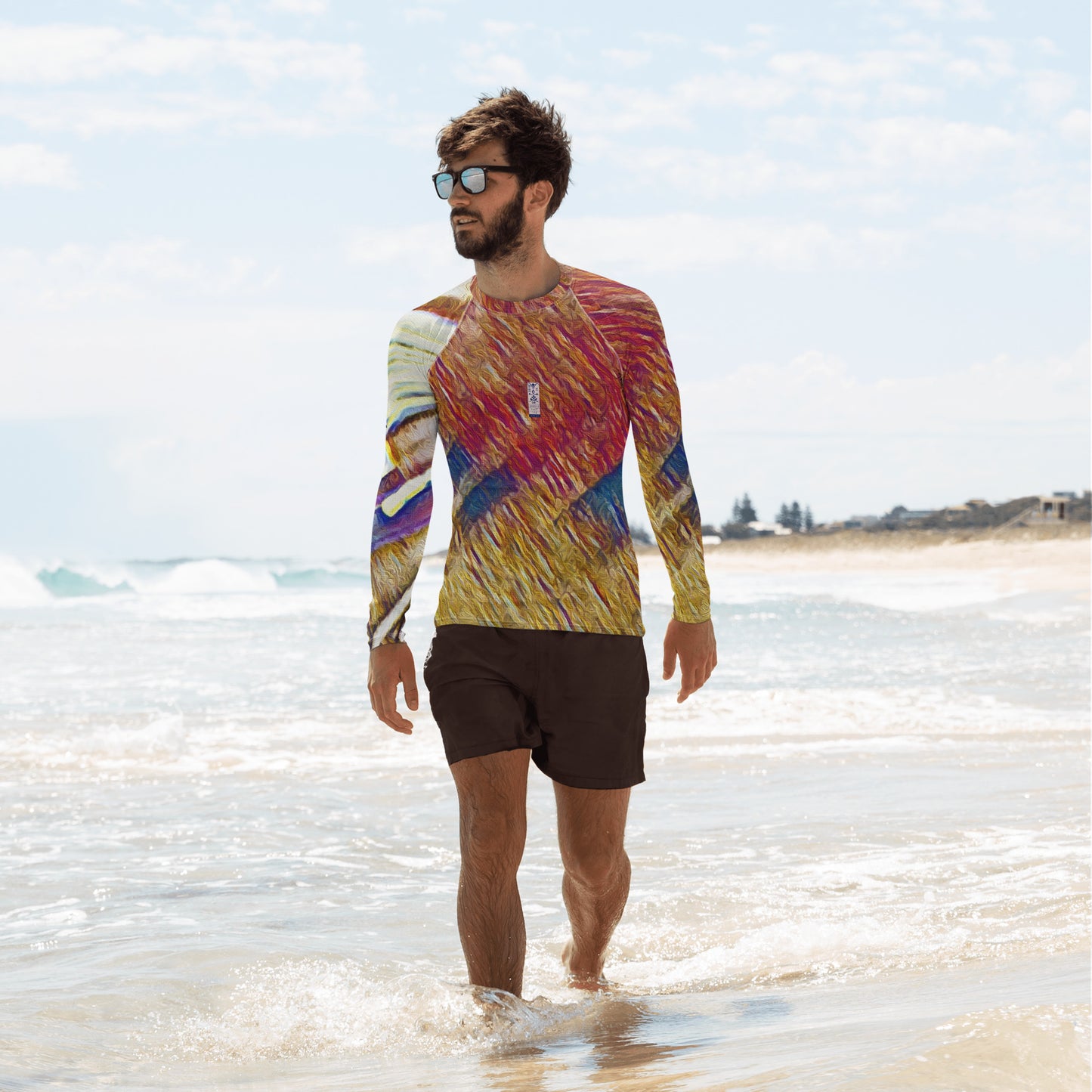 Men's Rash Guard 'Bright Lights in Saigon 1a/7' artist-authorised edition of original artwork by Enmempin N. Midelobo