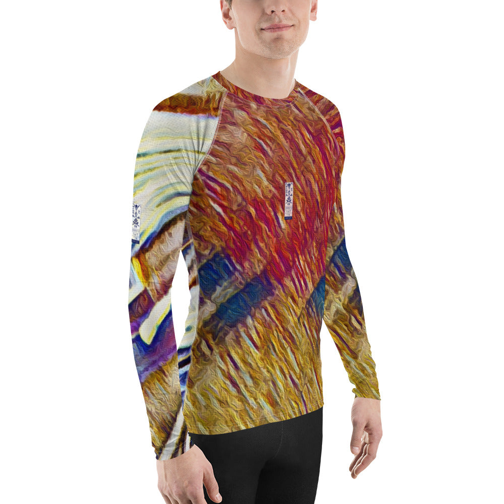 Men's Rash Guard 'Bright Lights in Saigon 1a/7' artist-authorised edition of original artwork by Enmempin N. Midelobo