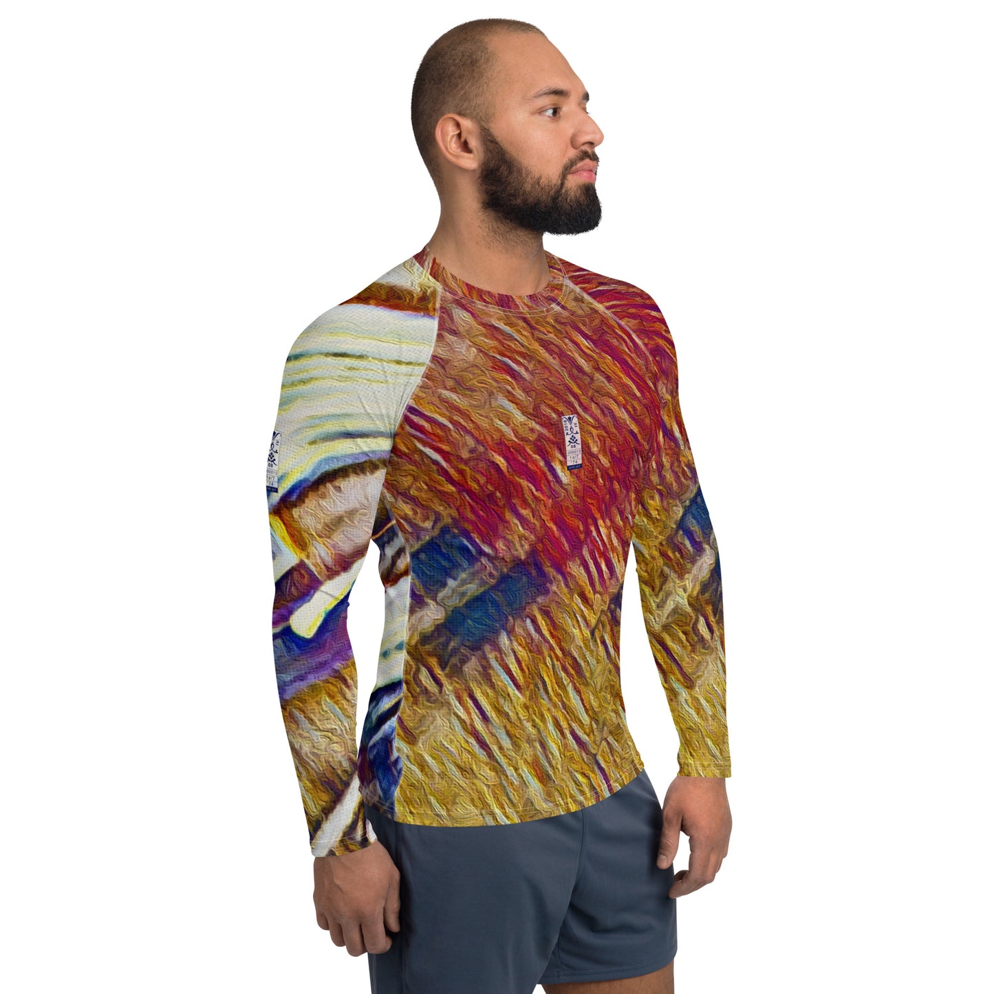 Men's Rash Guard 'Bright Lights in Saigon 1a/7' artist-authorised edition of original artwork by Enmempin N. Midelobo