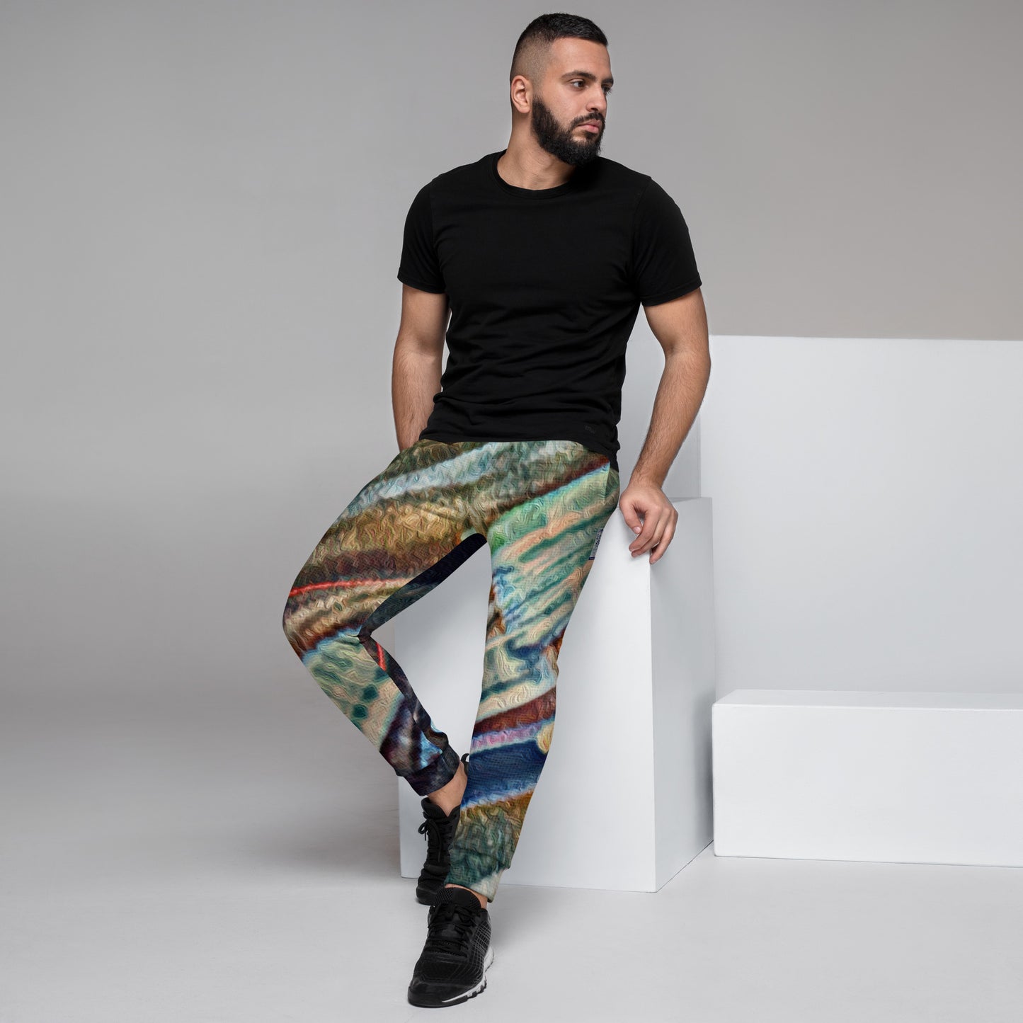 Men's Joggers 'Bright Lights in Saigon 5a/7' artist-authorised edition of original artwork by Enmempin N. Midelobo