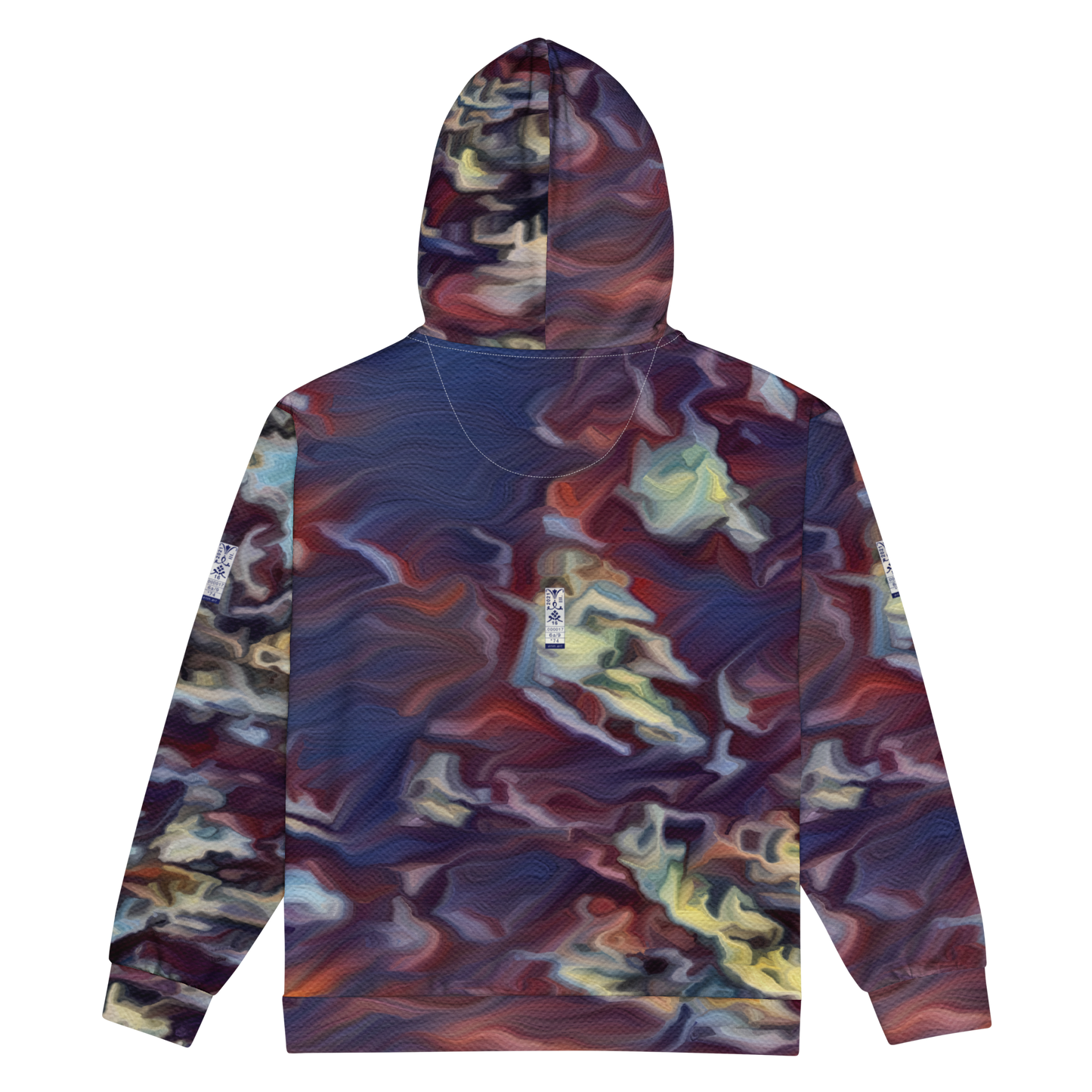 Unisex zip hoodie 'World on the Run 6a/9' artist-authorised edition of original artwork by Enmempin N. Midelobo