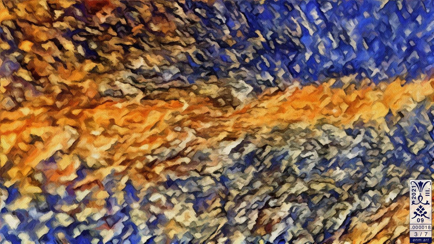 Folding Postcard B6 Original Art 'Be Like The Cloud 3/7' by Enmempin N. Midelobo