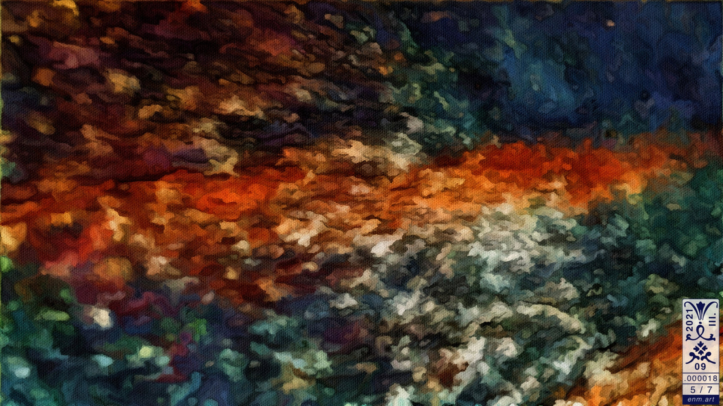 Folding Postcard B6 Original Art 'Be Like The Cloud 5/7' by Enmempin N. Midelobo