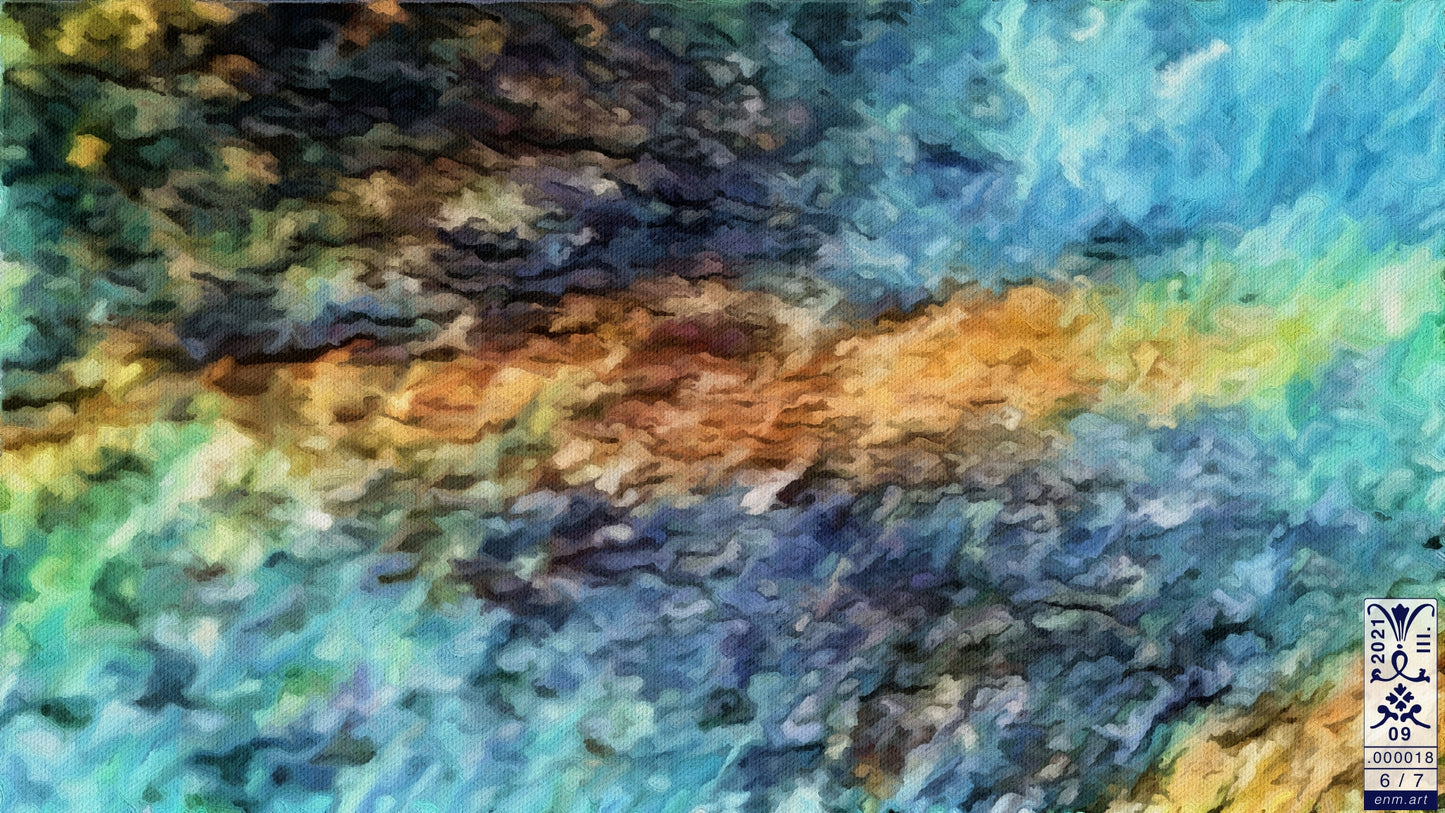 Folding Postcard B6 Original Art 'Be Like The Cloud 6/7' by Enmempin N. Midelobo