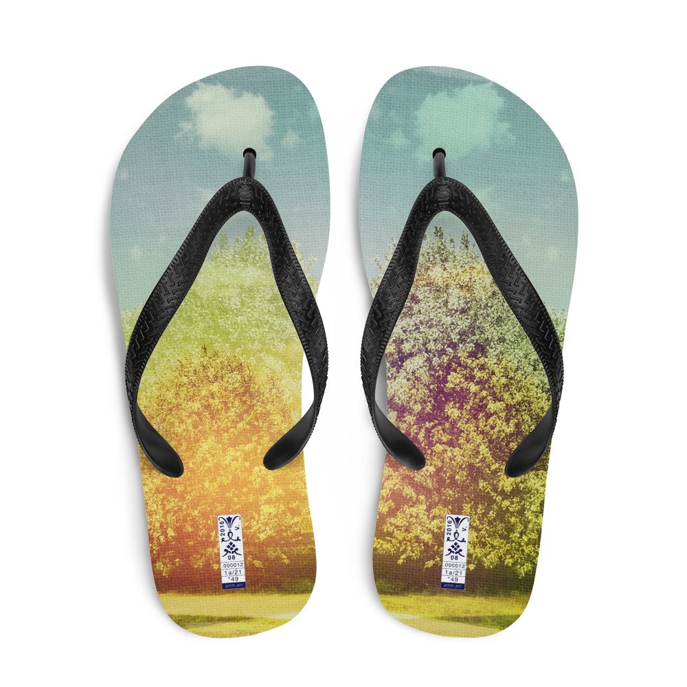 Flip-Flops 'Abundance 1/21' artist-authorised edition of original artwork by Enmempin N. Midelobo