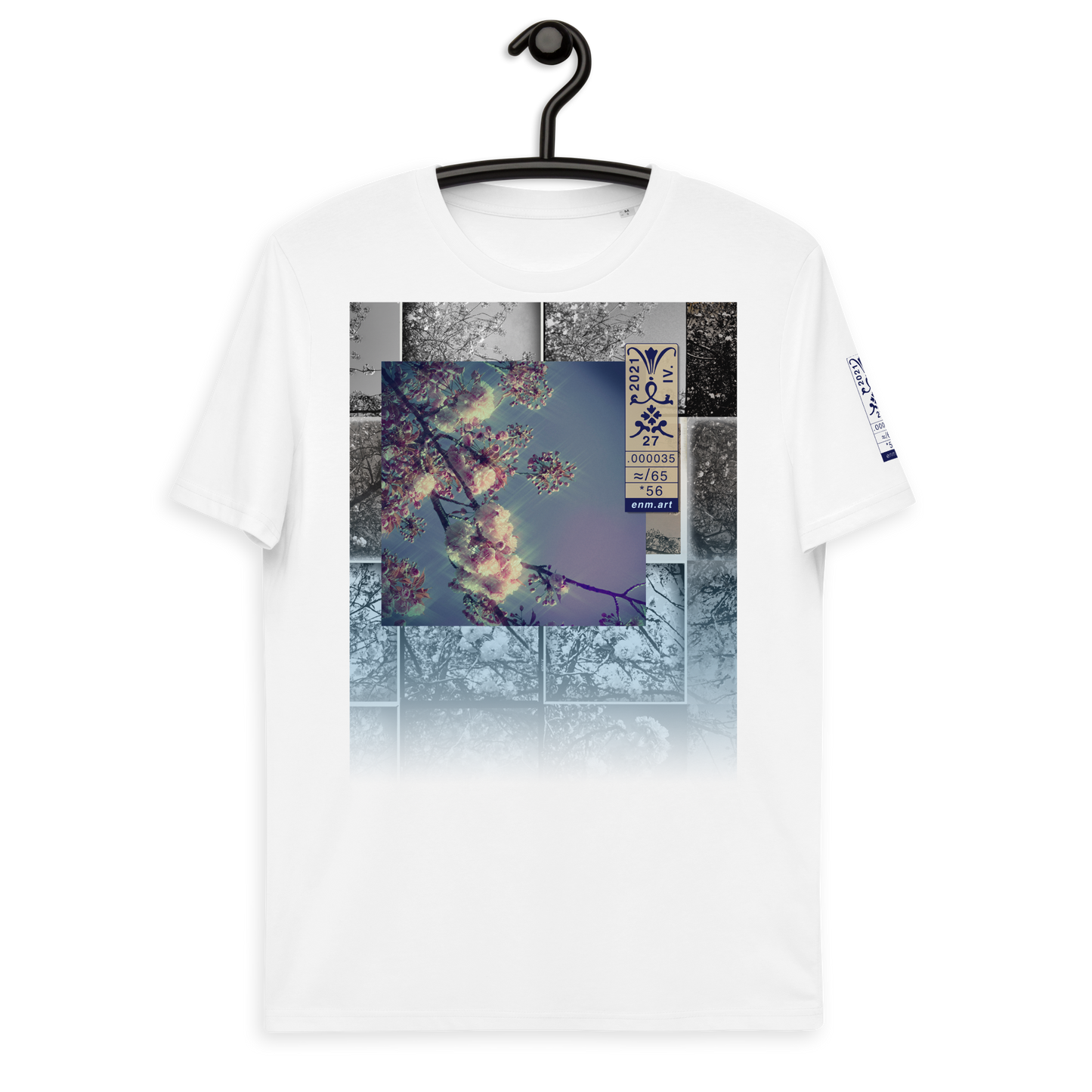 Unisex organic cotton t-shirt 'Luminous Fragrance (thumb)' artist-authorised edition of original artwork by Enmempin N. Midelobo