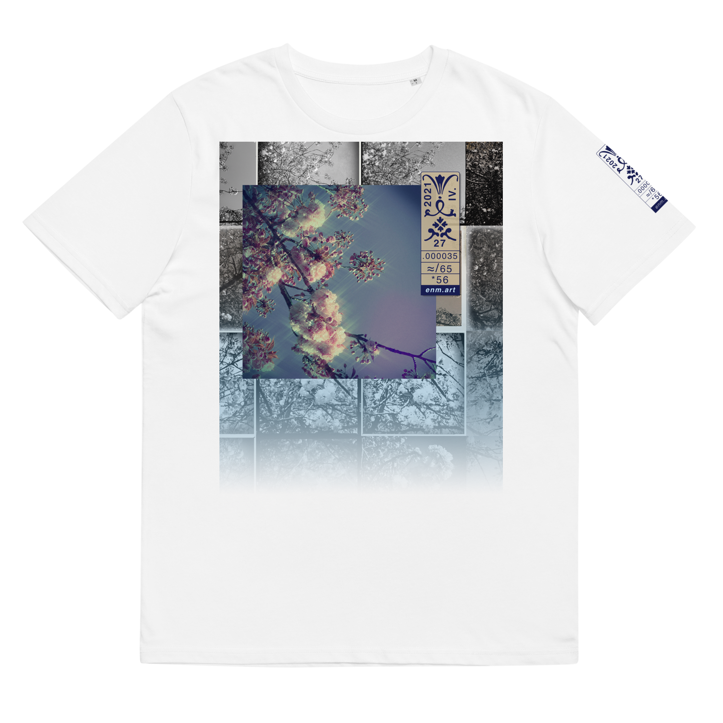 Unisex organic cotton t-shirt 'Luminous Fragrance (thumb)' artist-authorised edition of original artwork by Enmempin N. Midelobo