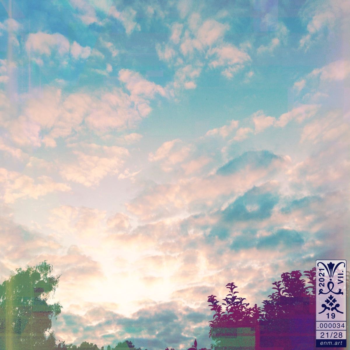 Limited Edition Print Original Art 'Fractal Skies 21/28' by Enmempin N. Midelobo