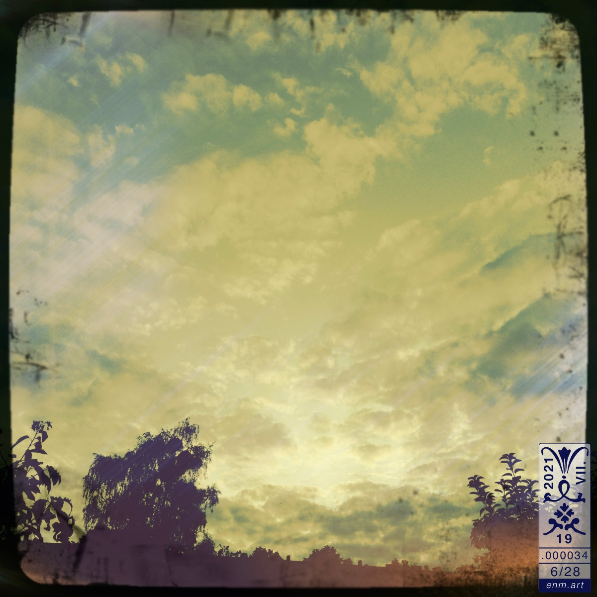 Limited Edition Print Original Art 'Fractal Skies 6/28' by Enmempin N. Midelobo