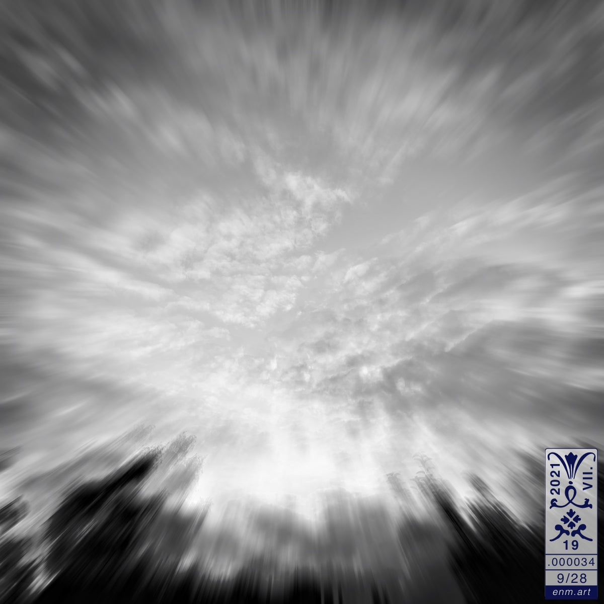 Limited Edition Print Original Art 'Fractal Skies 9/28' by Enmempin N. Midelobo