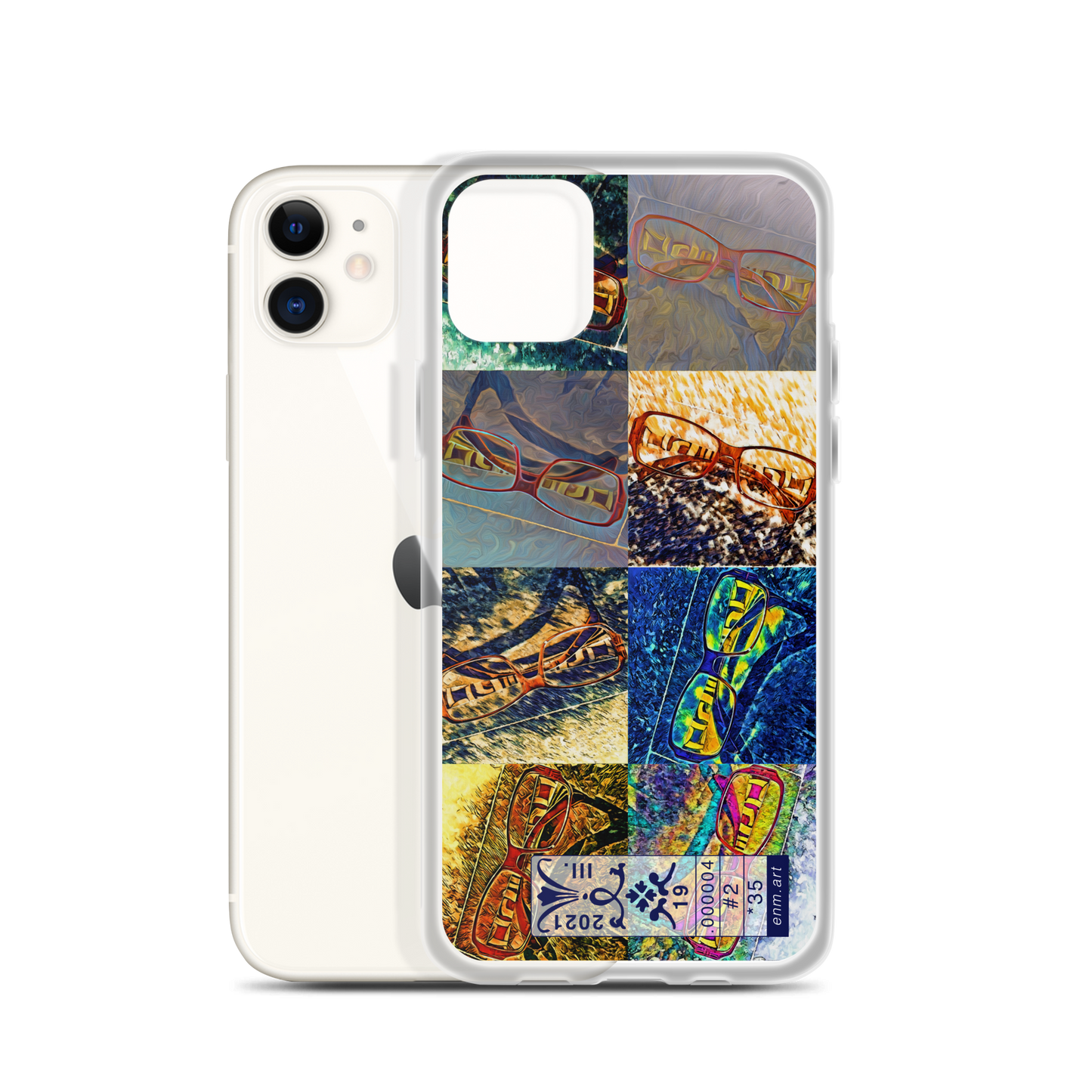 iPhone case 'Enmempin's Spectacles #2' artist-authorised edition of original artwork by Enmempin N. Midelobo