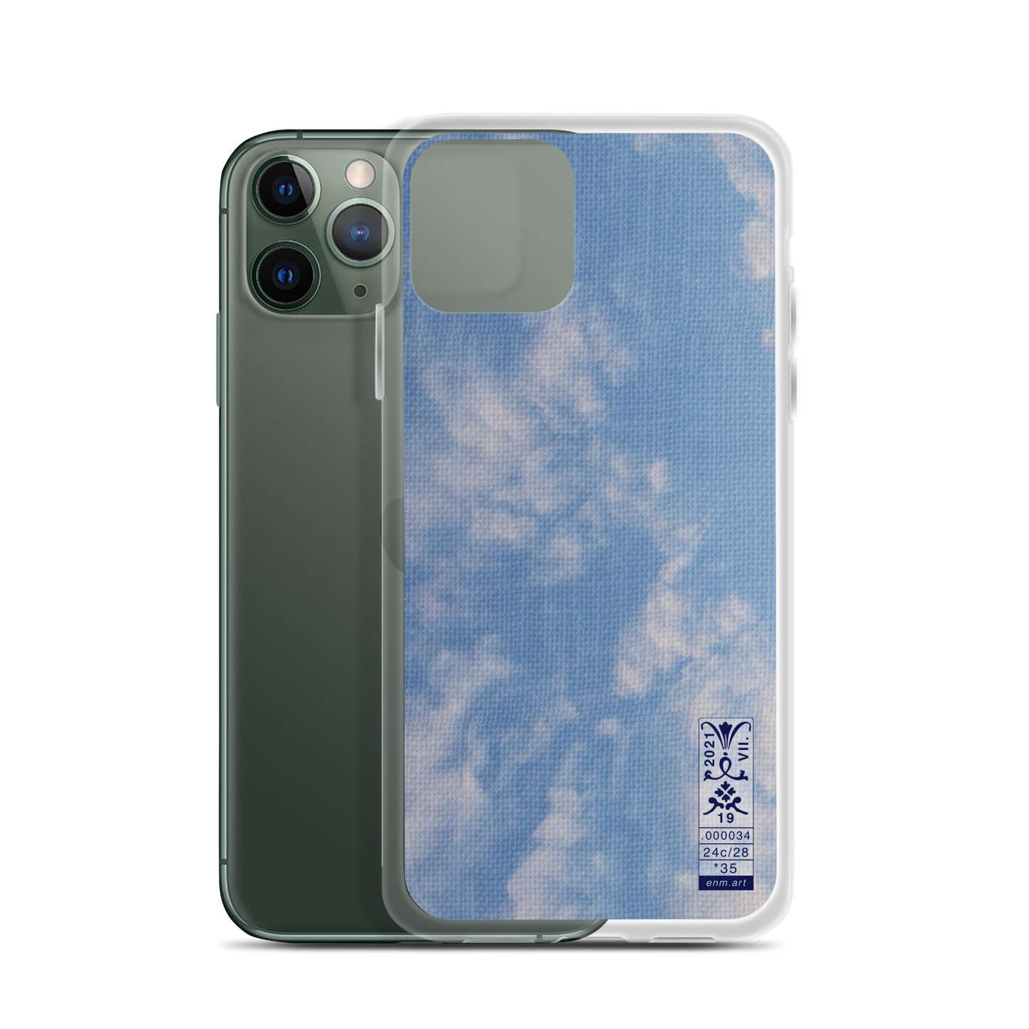 iPhone Case 'Fractal Skies 24/28' artist-authorised edition of original artwork by Enmempin N. Midelobo