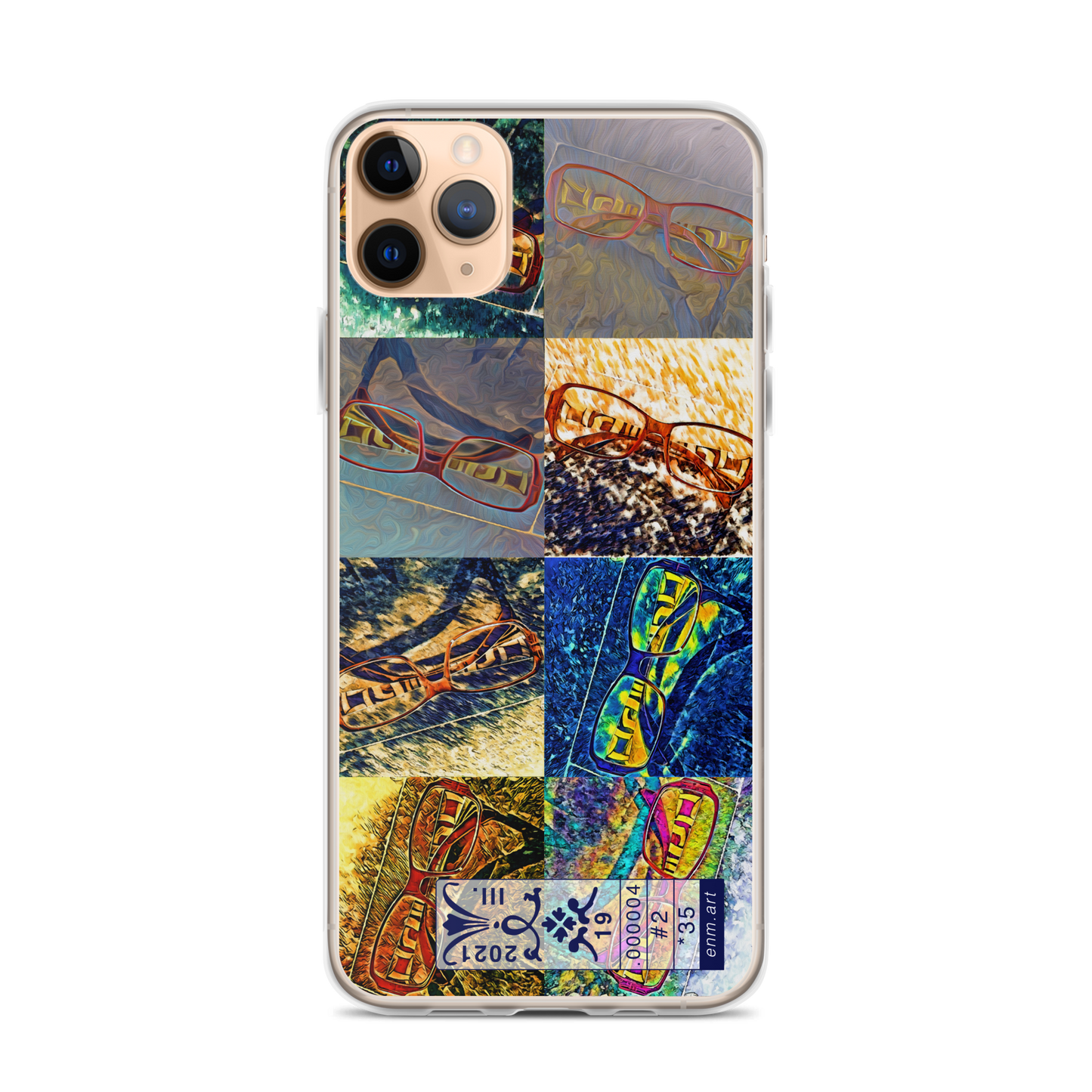 iPhone case 'Enmempin's Spectacles #2' artist-authorised edition of original artwork by Enmempin N. Midelobo