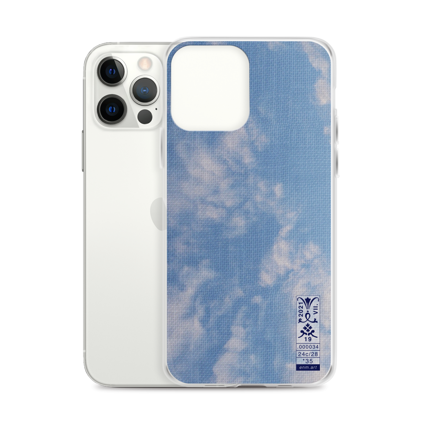 iPhone Case 'Fractal Skies 24/28' artist-authorised edition of original artwork by Enmempin N. Midelobo
