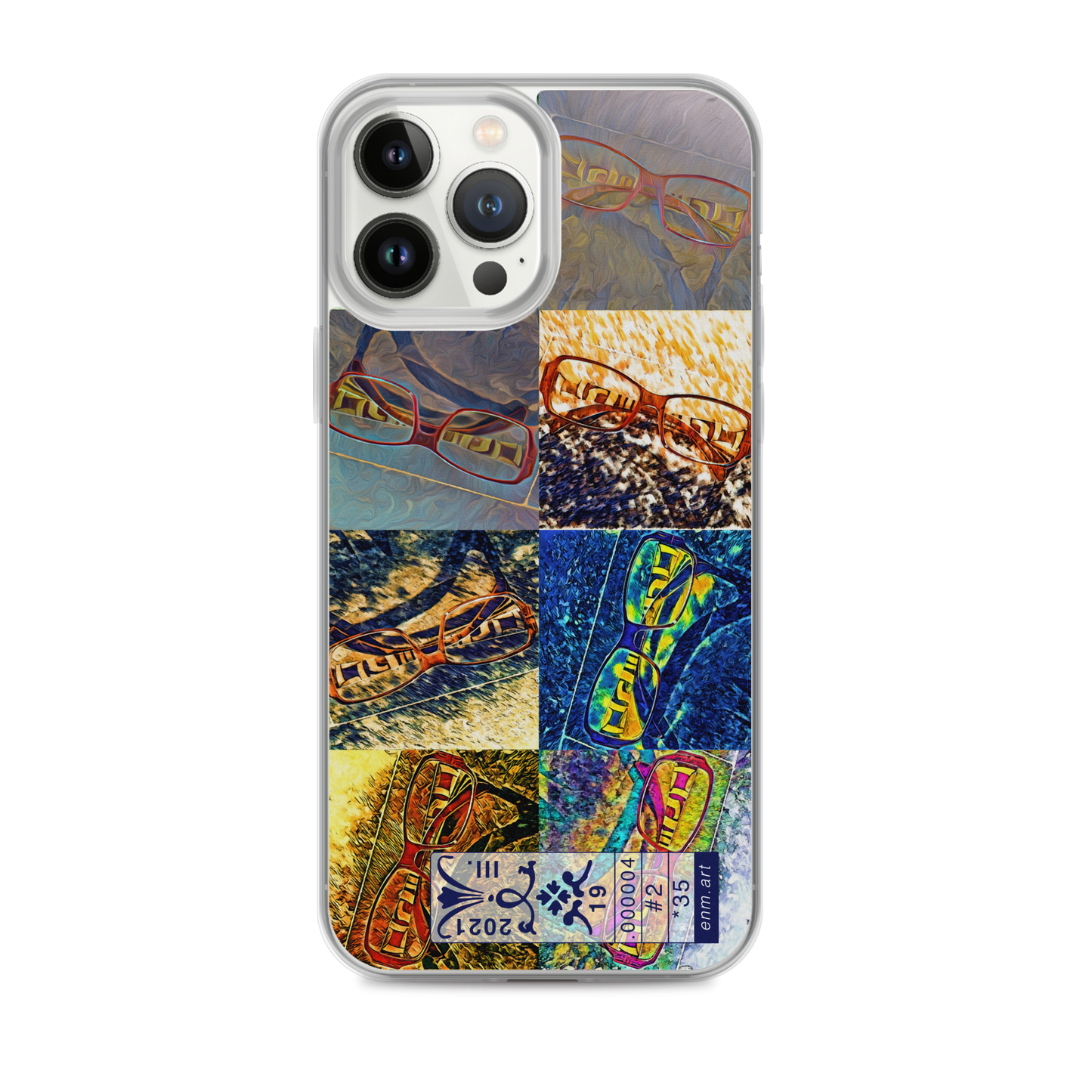 iPhone case 'Enmempin's Spectacles #2' artist-authorised edition of original artwork by Enmempin N. Midelobo