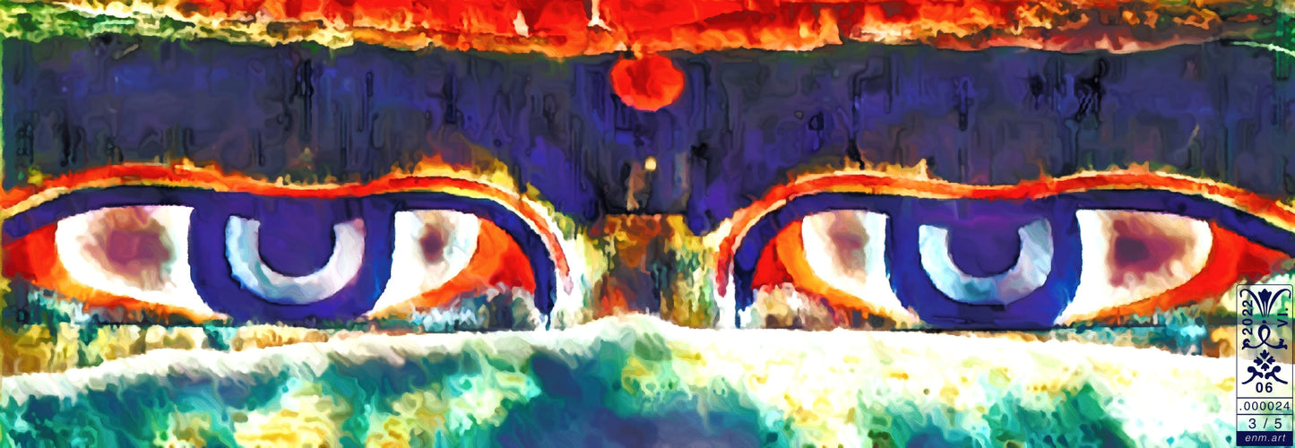 Limited Edition Print Original Art 'Just Seeing 3/5' by Enmempin N. Midelobo