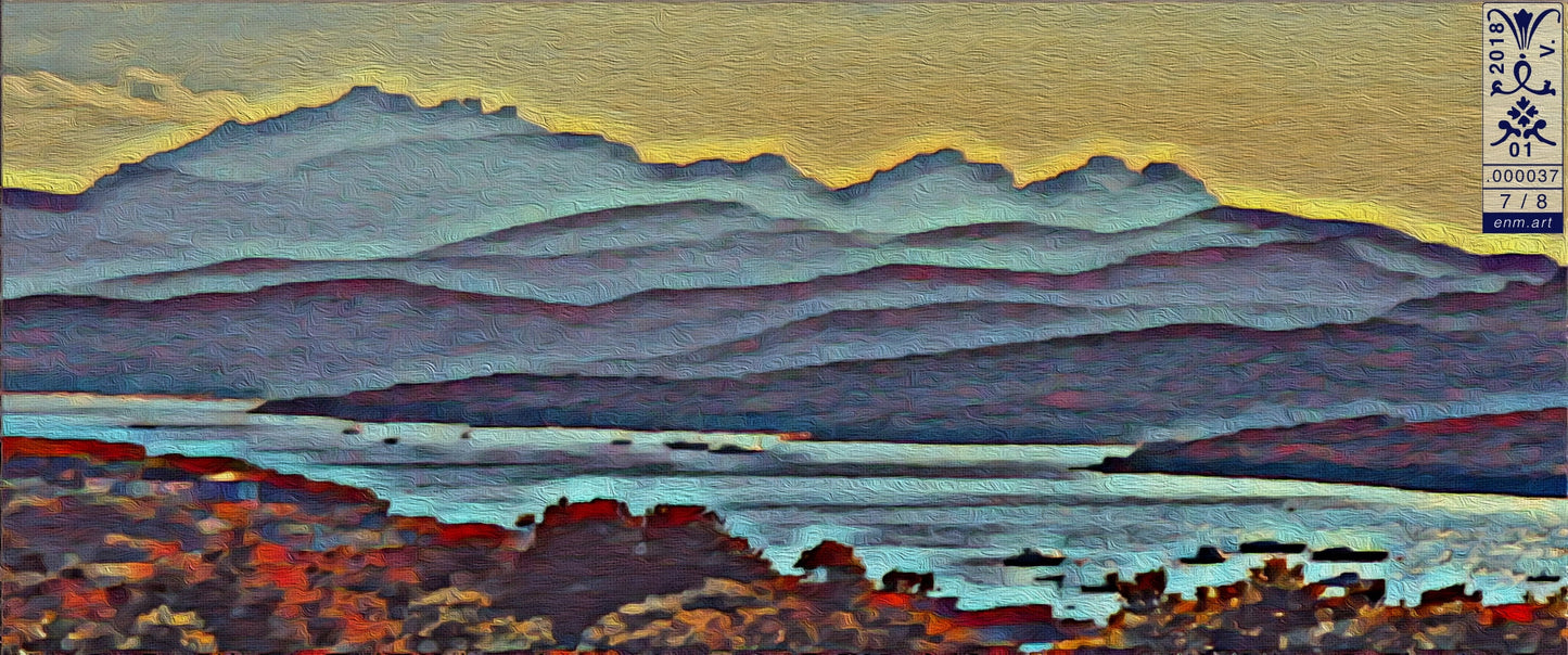 Limited Edition Print Original Art 'Misty River Mystery 7/8' by Enmempin N. Midelobo