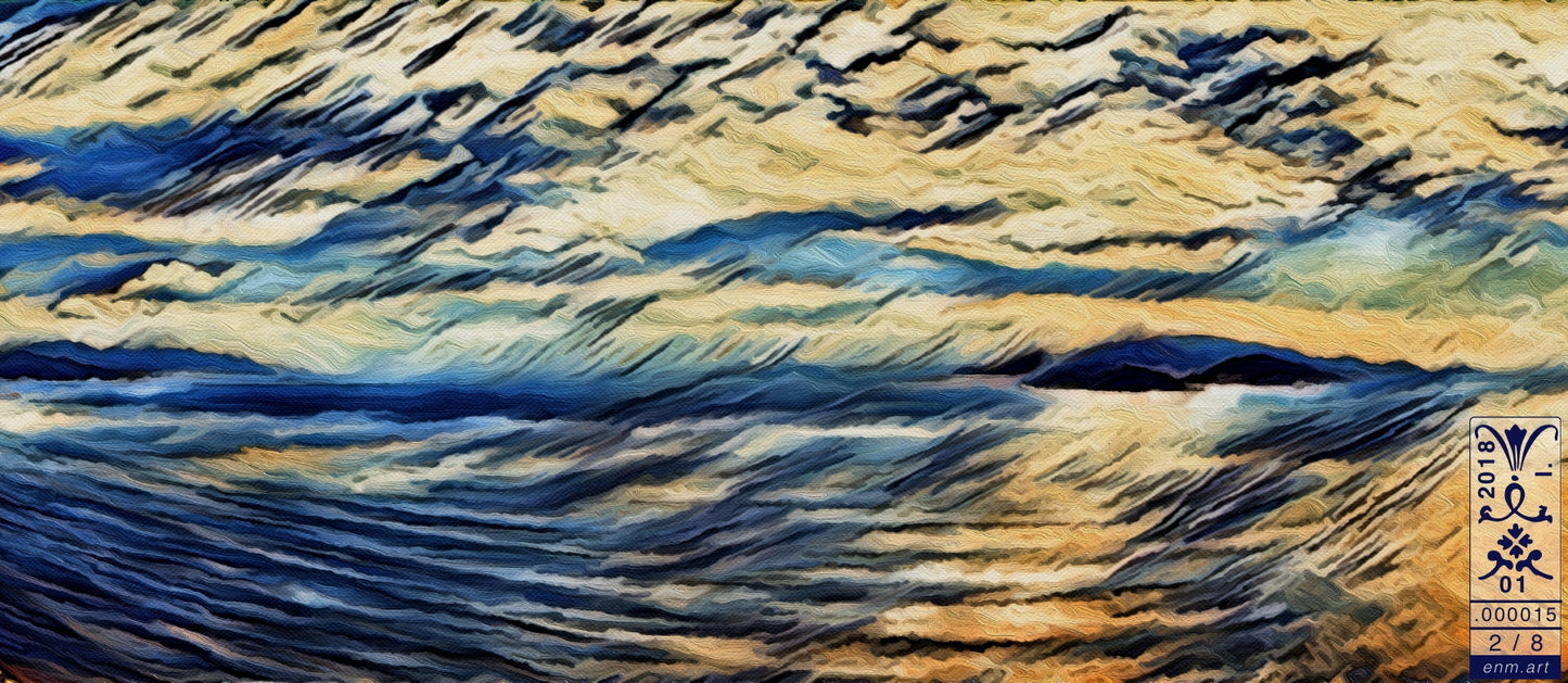 Limited Edition Print Original Art 'New Year New Horizon 2/8' by Enmempin N. Midelobo