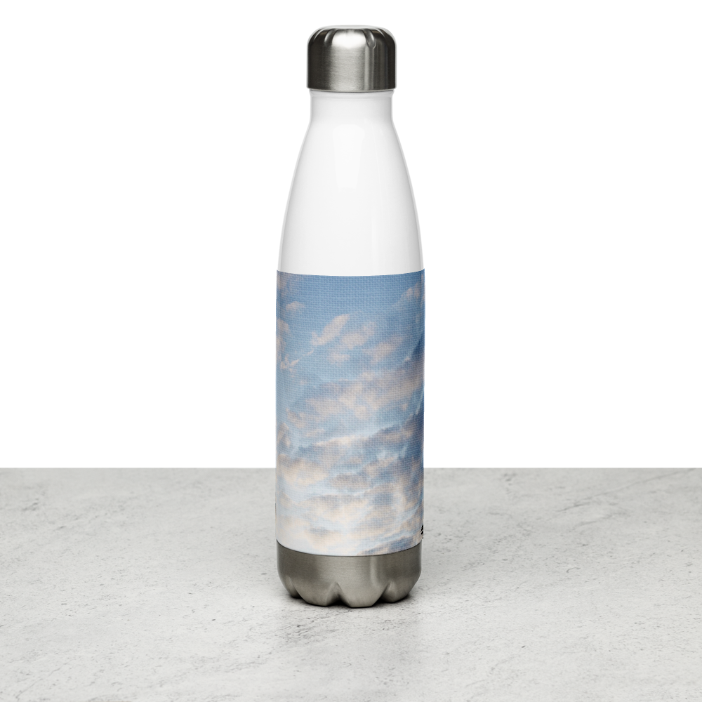 Stainless Steel Water Bottle 'Fractal Skies 24/28' artist-authorised edition of original artwork by Enmempin N. Midelobo