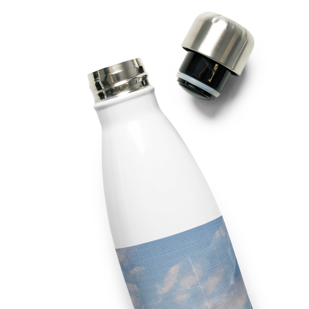 Stainless Steel Water Bottle 'Fractal Skies 24/28' artist-authorised edition of original artwork by Enmempin N. Midelobo