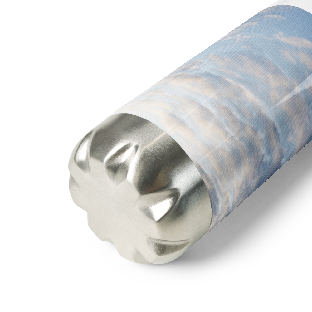 Stainless Steel Water Bottle 'Fractal Skies 24/28' artist-authorised edition of original artwork by Enmempin N. Midelobo