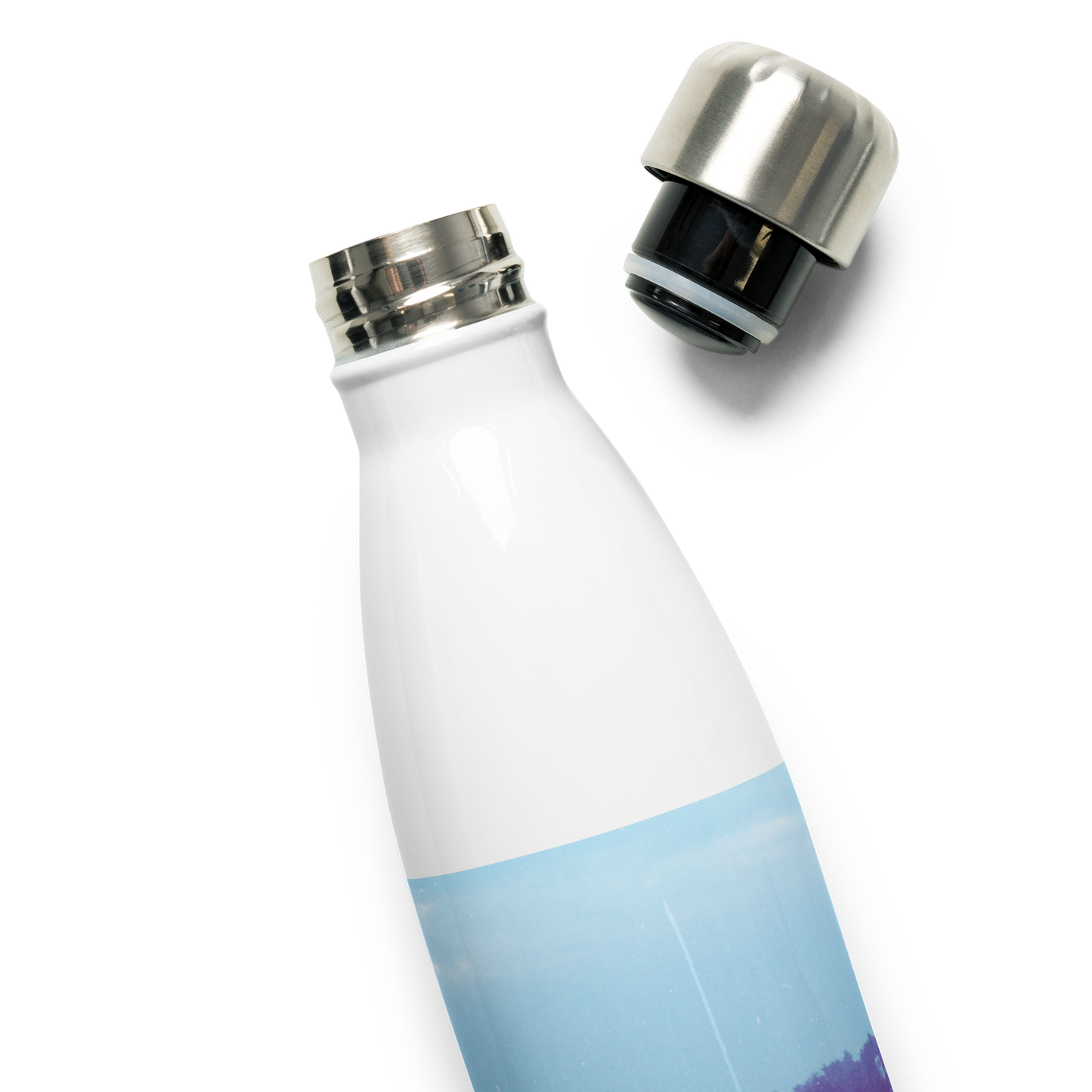 Stainless Steel Water Bottle Perpetual Melody 23/36 artist-authorised edition of original artwork by Enmempin N. Midelobo