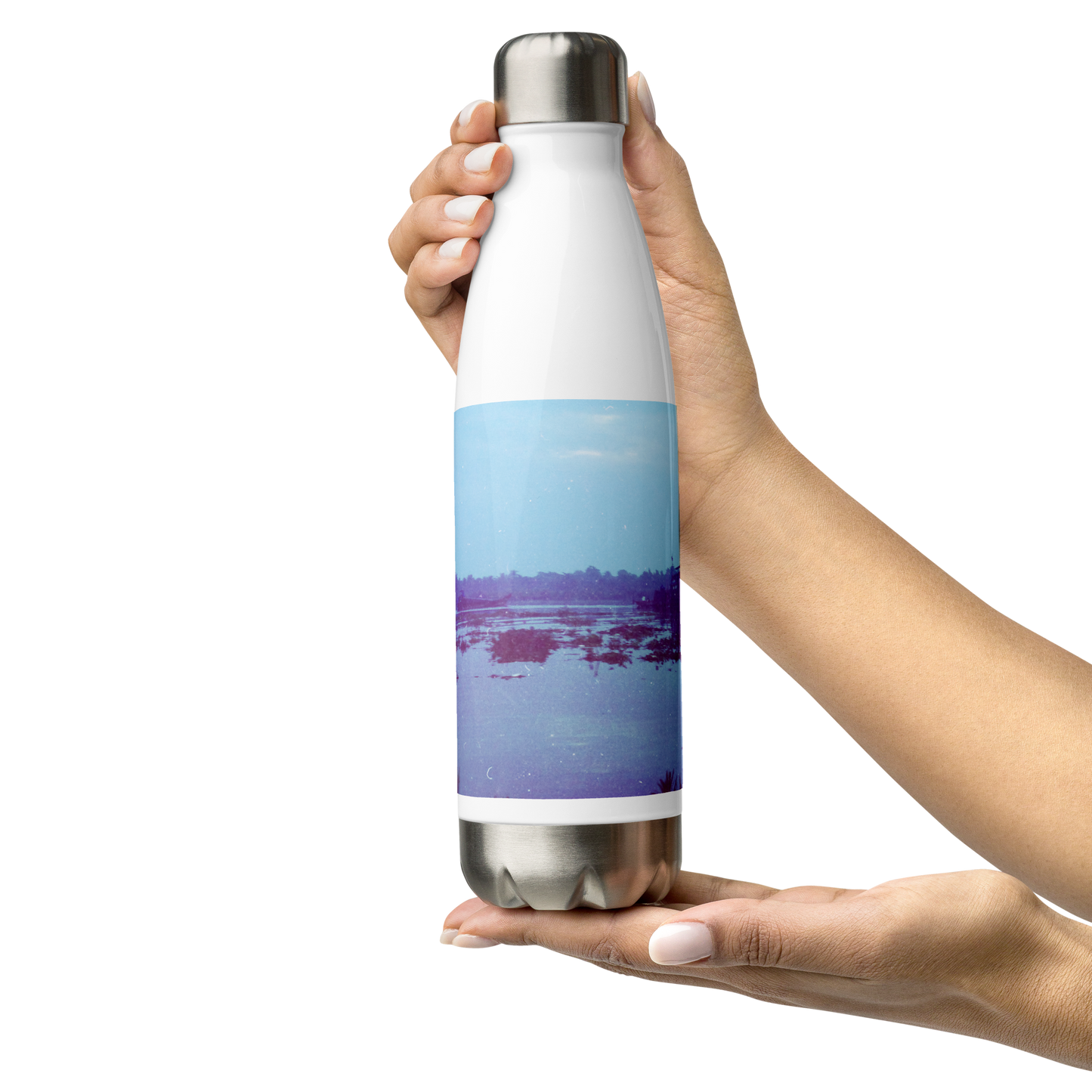 Stainless Steel Water Bottle Perpetual Melody 23/36 artist-authorised edition of original artwork by Enmempin N. Midelobo