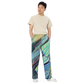 Unisex wide-leg pants 'Bright Lights in Saigon 3/7' artist-authorised edition of original artwork by Enmempin N. Midelobo