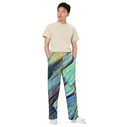 Unisex wide-leg pants 'Bright Lights in Saigon 3/7' artist-authorised edition of original artwork by Enmempin N. Midelobo