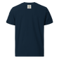 Unisex dark blue organic cotton t-shirt 'Just Seeing (thumb)' artist-authorised edition of original artwork by Enmempin N. Midelobo