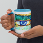 Ceramic Mug with Color Inside 'Just Seeing 2/5' artist-authorised edition of original artwork by Enmempin N. Midelobo