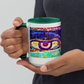 Ceramic Mug with Color Inside 'Just Seeing 5/5' artist-authorised edition of original artwork by Enmempin N. Midelobo