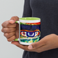 Ceramic Mug with Color Inside 'Just Seeing 3/5' artist-authorised edition of original artwork by Enmempin N. Midelobo
