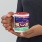 Ceramic Mug with Color Inside 'Just Seeing 5/5' artist-authorised edition of original artwork by Enmempin N. Midelobo