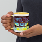 Ceramic Mug with Color Inside 'Just Seeing 4/5' artist-authorised edition of original artwork by Enmempin N. Midelobo