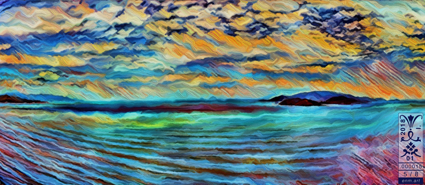 Limited Edition Print Original Art 'New Year New Horizon 5/8' by Enmempin N. Midelobo