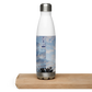 Stainless Steel Water Bottle 'Fractal Skies 24/28' artist-authorised edition of original artwork by Enmempin N. Midelobo